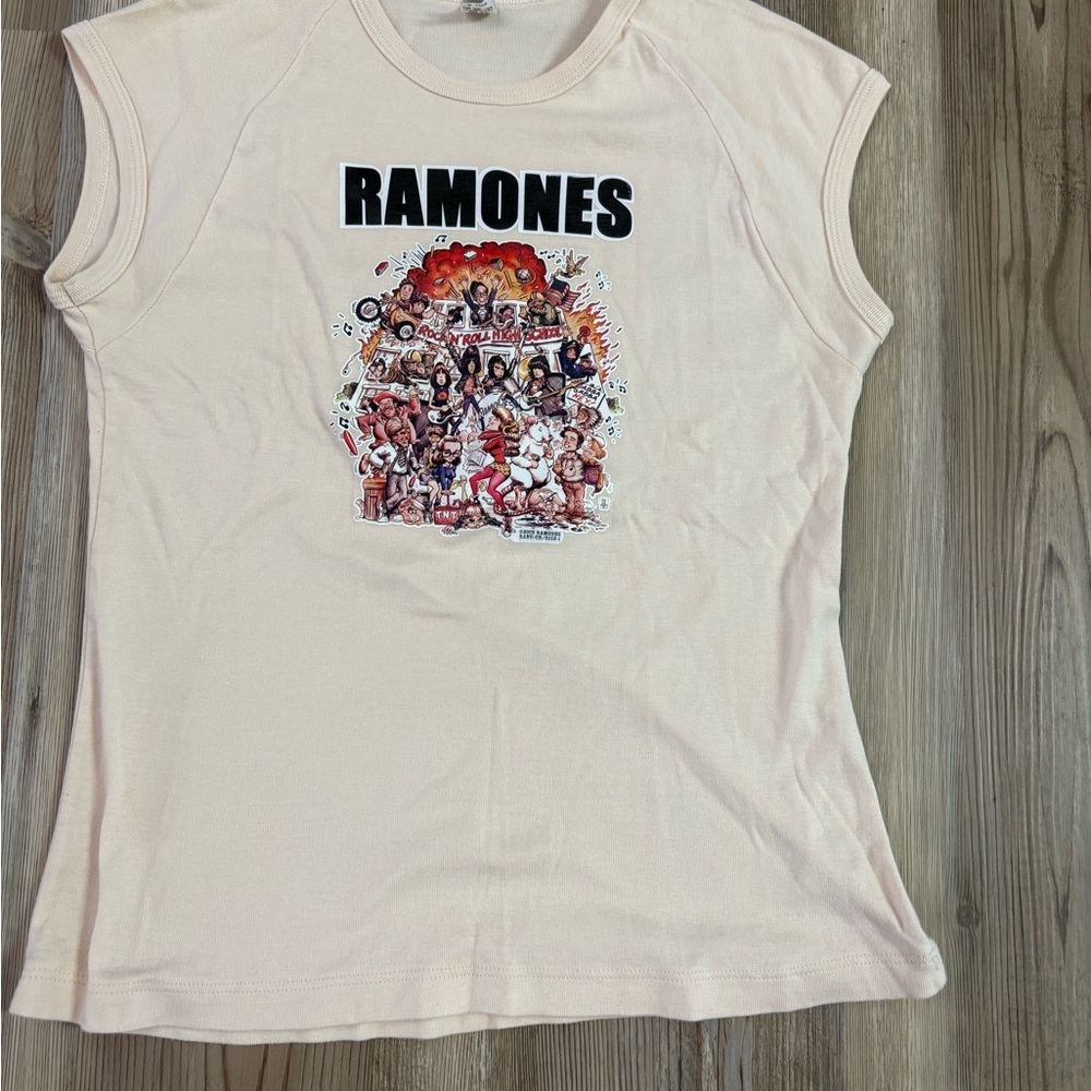 Vintage American Apparel Ramones Graphic Women's Tee Sz Large